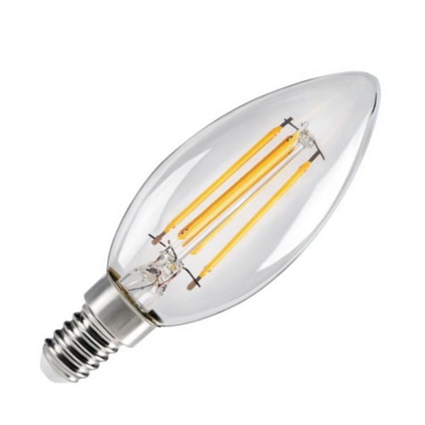 E14 Led Filament Kerze 4,5W 470Lm 230V Leuchtmittel Warm Weiß (2700K)-image