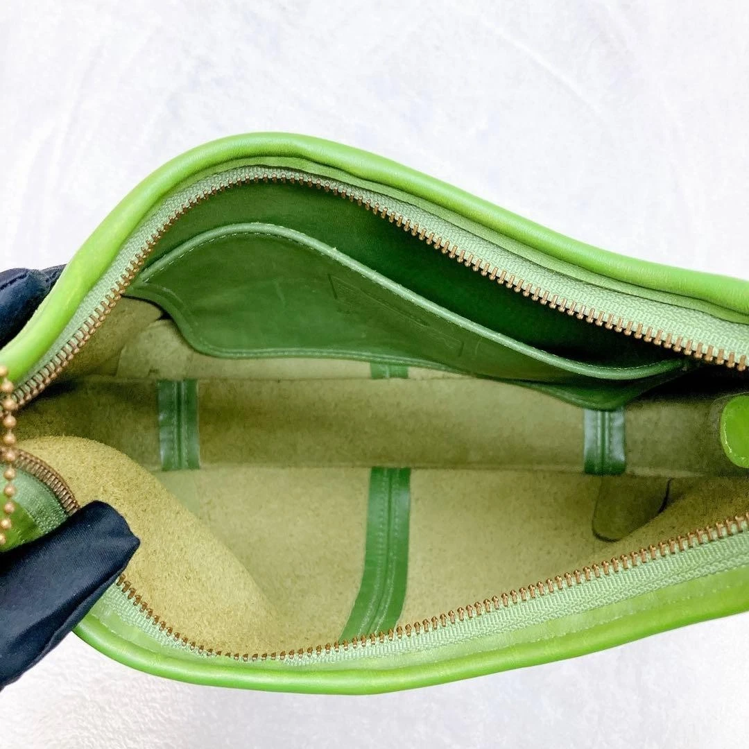 Old Coach Ergo 9025 Green Leather Hobo Bag Vintage Y2K Rare