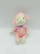 Commonwealth Pink Lamb Plush Toy Floppy Bow Ribbon 2005 - 8"