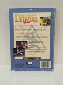 Rise of the Dragon (Sega CD, 1994) Cardboard box version, complete, tested.