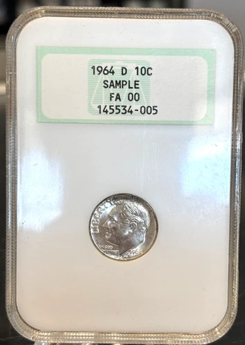 Photo of a 1964-D Roosevelt Dime from an eBay listing that sold on Jul 19, 2026