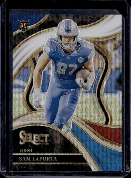 2023 Panini Select #221 Sam LaPorta Tri-Color Prizms #/149
