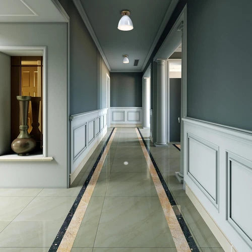 Biba 8.25" Brushed Gold Semi-Flush Ceiling Light Fixture - Stylish & Modern - Picture 3 of 8