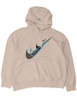 Nike Mens Graphic Hoodie Jumper XL White Cotton CP04