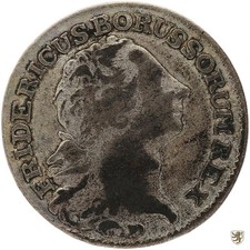 Brandenburg-Prussia 1/6 Thaler 1768 A Friedrich II. beautiful/very nice