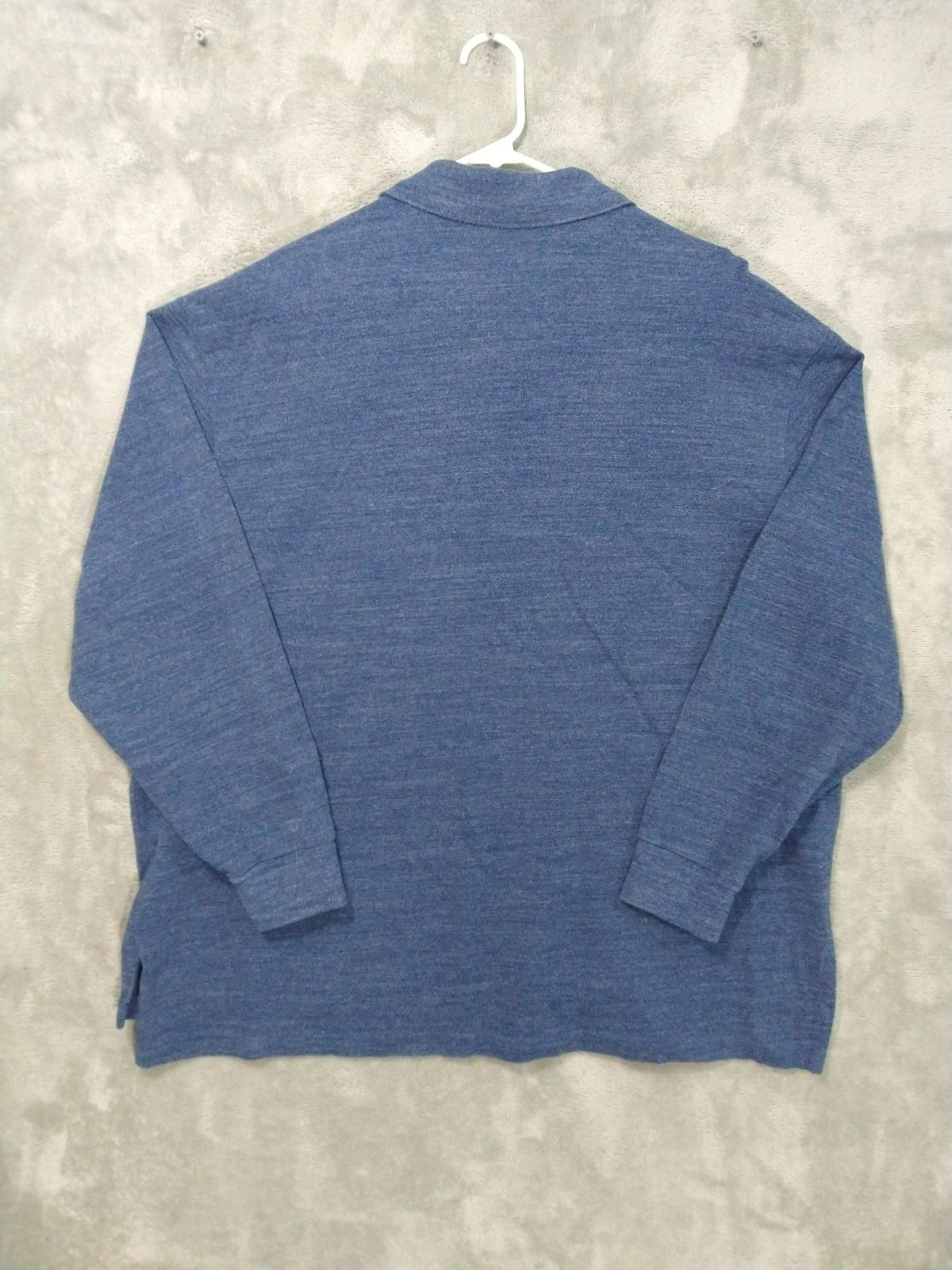 Polo Ralph Lauren Shirt Mens 2XB Big Tall Blue Long Sleeve Pony Logo Cotton thumbnail 2