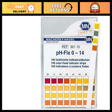 pH Indicator Strips 0-14, 100 Count, pH Test Strips for Water  Soil Testing
