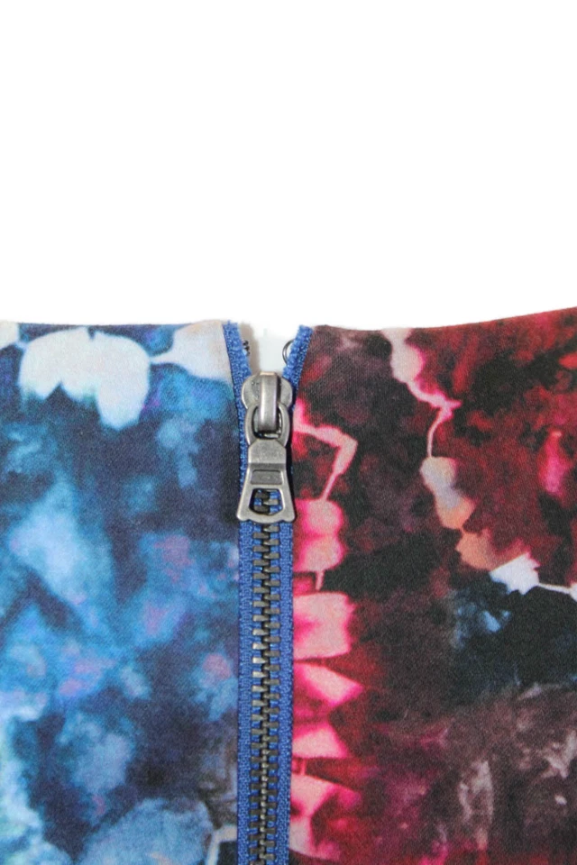 Alice + Olivia Women Shift Dress Blue Sleeveless Round Neck Mid-Calf Size 6 - Image 4 of 4