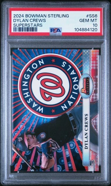 2024 Bowman Sterling Dylan Crews SuperStars Case Hit SSP SS-6 LOW POP PSA 10