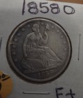 1858 O  Seated Liberty Half Dollar Silver Coin — photo 1