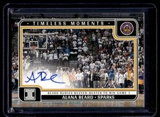 2025-26 Panini Impeccable WNBA Timeless Moment Alana Beard Auto 18/25 Los