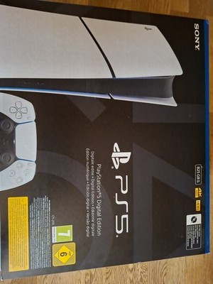 Sony Playstation 5 PS5 Slim Konsole 825GB Digitale Edition Neu Noch Nicht Geöffn