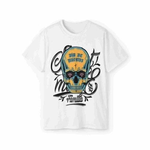 Dia De Muertos t-shirt Skull Chicano Cholo Mexican FREESHIPS - product listing photo