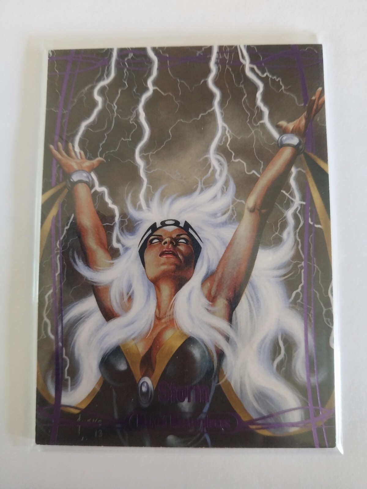 2016 Marvel Masterpieces Joe Jusko #61 STORM Epic Purple #179/199