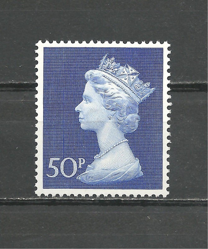 GREAT BRITAIN Queen Elizabeth II, 50p, 1970, mint-never-hinged (MNH)