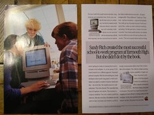Apple Macintosh Education 1994 Vintage Ad 9 x 6.75 2- Two Pages - Original Clip