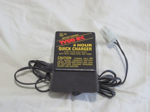 Tyco 2997 R/C 2998 Battery Pack Quick Charger 4 Hour Vintage Original Hong Kong