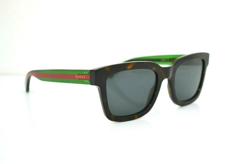 Occhiali da Sole Gucci GG001S marrone rosso verde €190 rettangolare uomo  donna | eBay