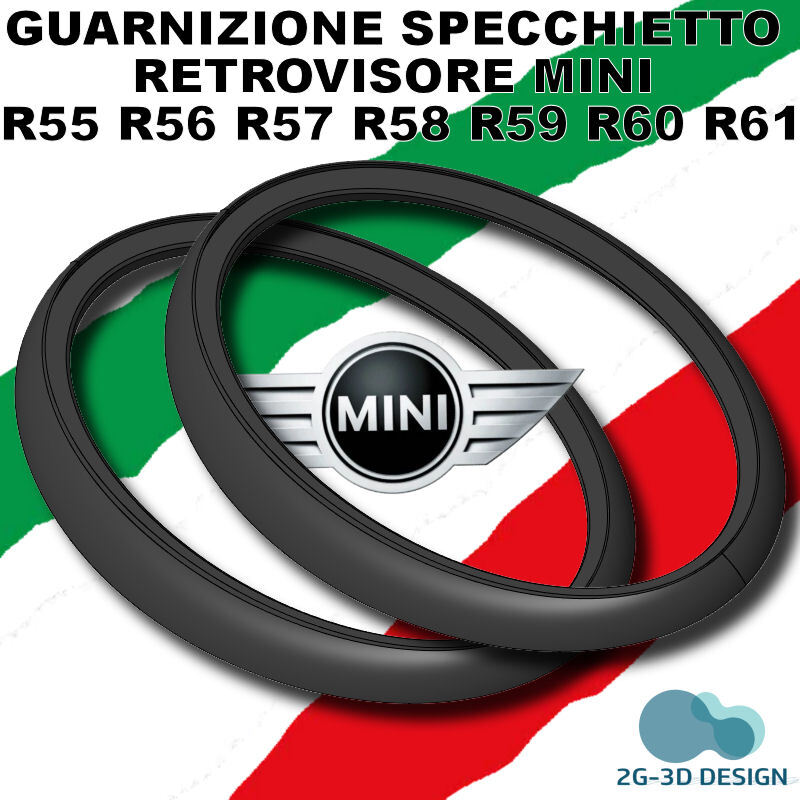 Per BMW Per Mini Per Cooper R55 R56 R57 R58 R59 R61 Copertura Specchietto Retrovisore Ala Tappo Specchietto Laterale Sostituisci Calotte Ricambio Specchietti Esterni(Glossy Black
