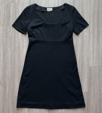 Prada Black A-Line Dress Size 44 / US 10 Cotton Blend