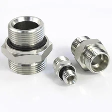 Hydraulic Adaptor Fitting Male/Male Nipple Coupling Connector Metric M12-M52