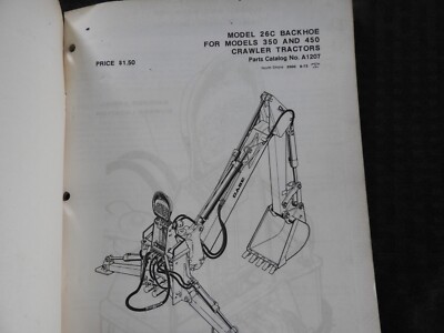 1965-79 GENUINE CASE 350 450 CRAWLER TRACTOR 