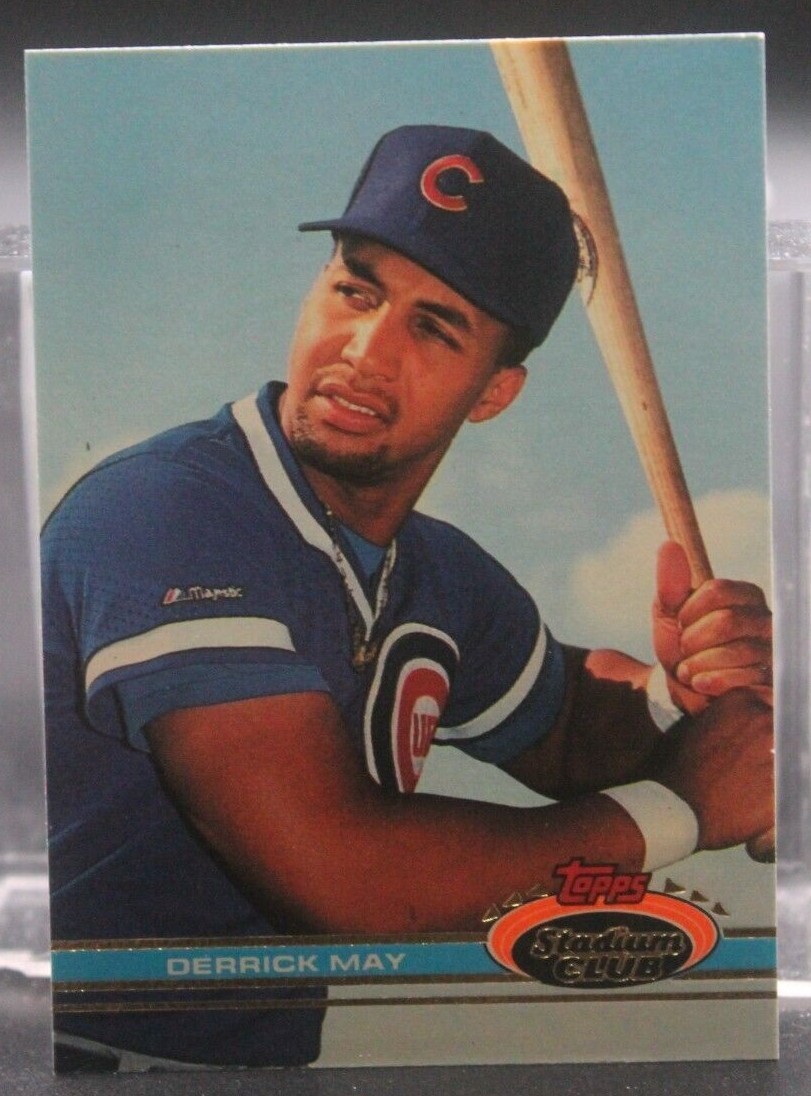 Derrick May (Cubs) - 1991 Topps Stadium Club #73