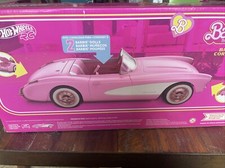 Barbie the Movie RC Corvette Car - Pink - New Box Damage Mattel Hot Wheels