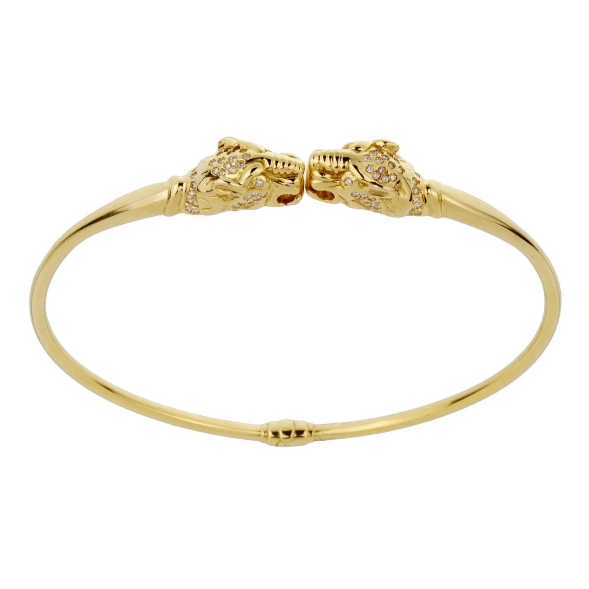 Gucci Panther Diamond Yellow Gold Necklace 18k eBay