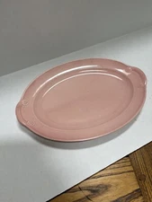 Vintage Lu-Ray Luray Pastels Pink Platter 12 x 8"