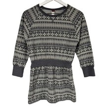 Girls Tea Collection Stripe Grey Sweatshirt Tunic Size 10
