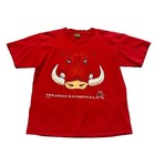 VTG ARKANSAS RAZORBACKS RED T-SHIRT SZ XL NUTMEG HOG GRAPHIC LOGO (9A)
