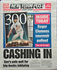 ROGER CLEMENS NEW YORK YANKEES, STEVE TRACHSEL NEW YORK METS NEW YORK POST 2003