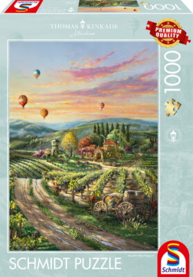 1000 Teile Schmidt Spiele Puzzle Thomas Kinkade Peaceful Valley Vineyard 57366