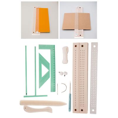 Buchbinderei Kits Anleitung DIY Binden Handwerk Gewachster Faden Hand Buchbinden