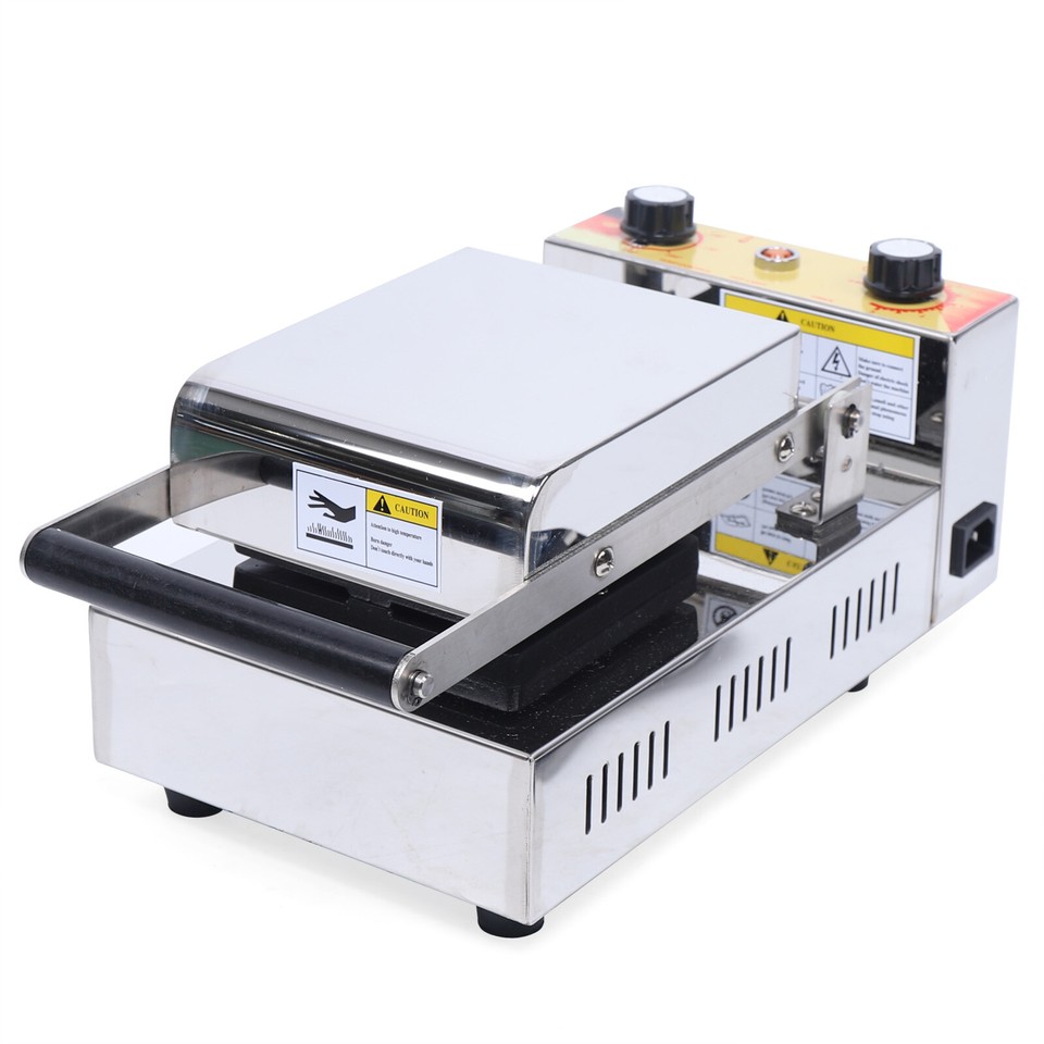 Ice Cream Waffle Machine Commercial Burger Grill Gelato Panini Press