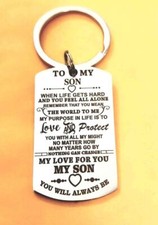 To My Son MY LOVE FOR YOU You Will Always Be Keychain