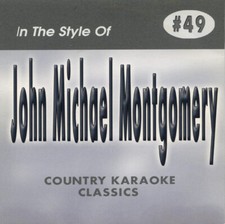 JOHN MICHAEL MONTGOMERY CD G 49 COUNTRY KARAOKE CLASSICS, Angel In My Eyes NEW