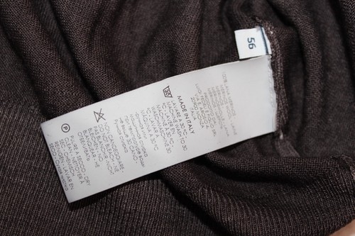 $440 Fedeli NWT Wool Crew Neck Sweater Size 56 EU / 46 US Brand New - Picture 5 of 5