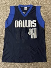 NBA Dirk Nowitzki Dallas Mavericks Blue 41 Boys Medium NBA Jersey Championship
