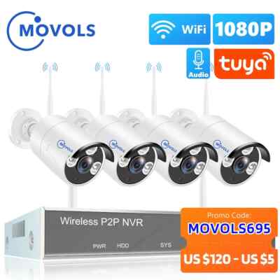 Tuya NVR 2MPOutdoor Wasserdichte Wifi IP Sicherheit Kamera Video überwachung Kit