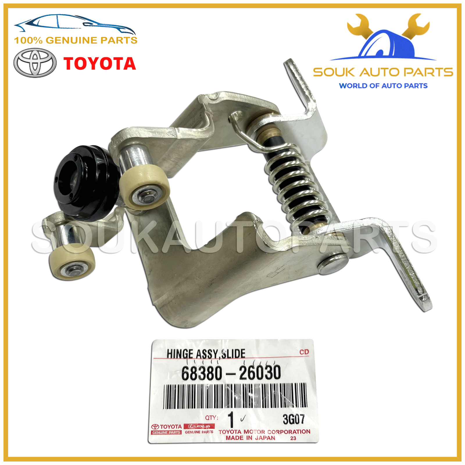 68380-26030 Genuine Toyota HINGE ASSY, SLIDE DOOR, CENTER RH 