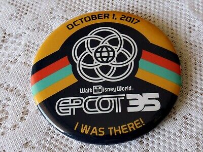 Disney World Epcot 35th Anniversary Button Limited Edition October 1 2017