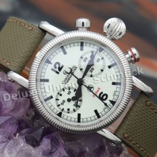 🎀*Chronoswiss*Timemaster*Flyback*Automatico*Rif. CH 7633 LU*acciaio*set completo**