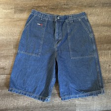 Vintage Tommy Hilfiger Men s Size 38 Y2K Jean Shorts Logo