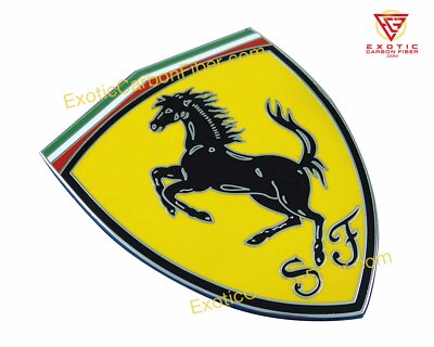 Ferrari 328 Mondial Cloisonné Shields (Pair)