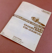 Echo Chain Saw Cs-330Evl Operators Owners Manual Cahainsaw 2 Stroke