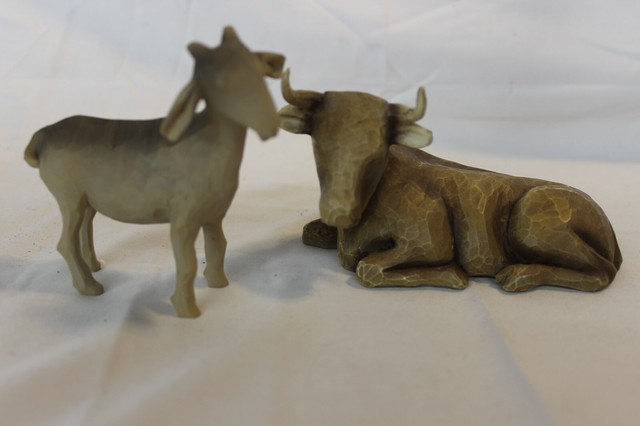 Willow Tree Ox and Goat Resin Christmas Nativity 26180 for sale online | eBay