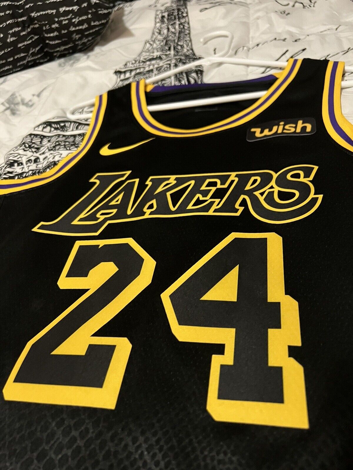 Kobe Bryant Nike Authentic City Edition Jersey Black Mamba Lakers Size 44 M