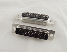 10pcs D-SUB 44 Pin DB44 Male Plug Solder Type Straight Adapter Connector 3 Rows